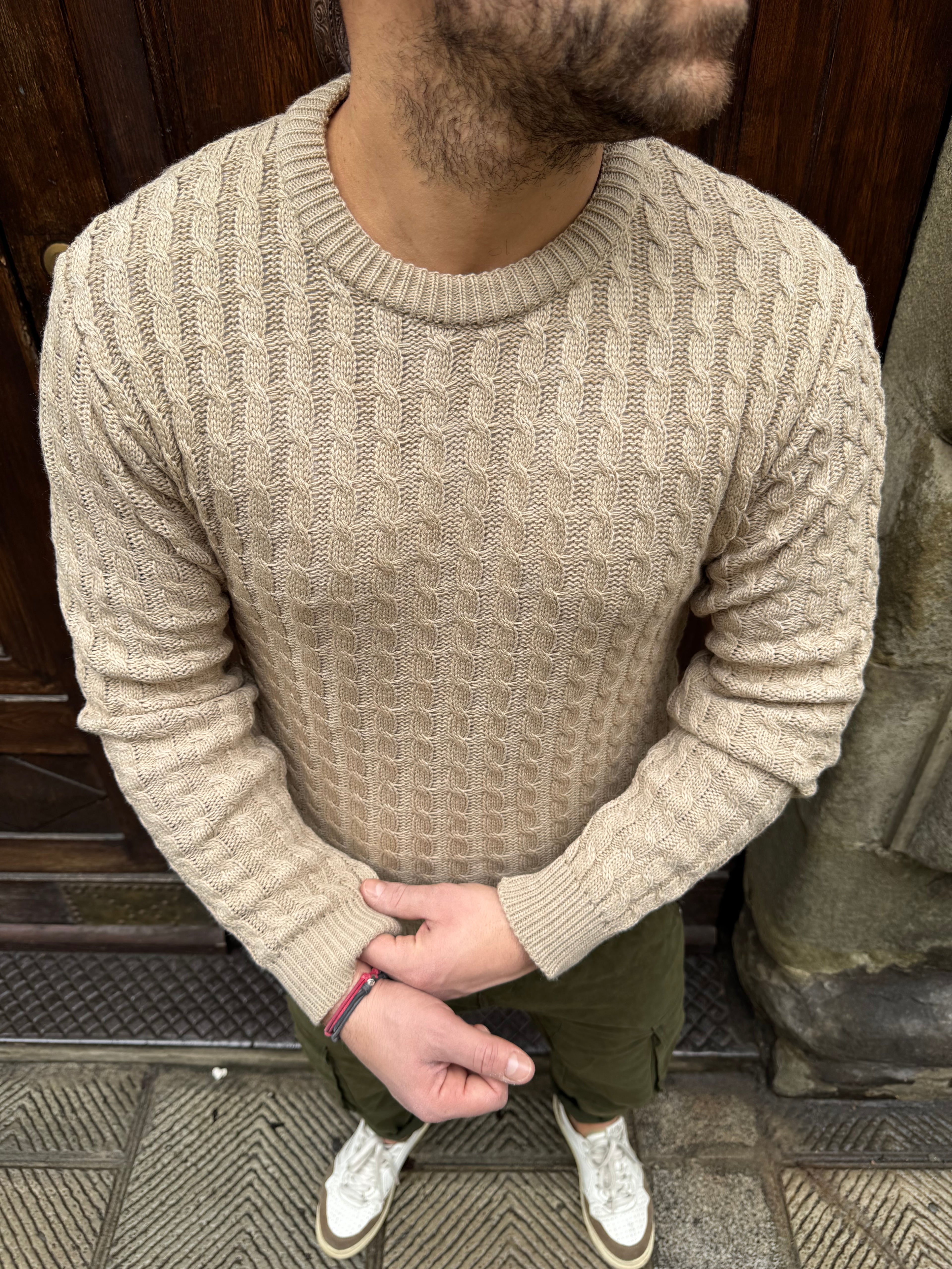 Maglioncino treccia di Telamira