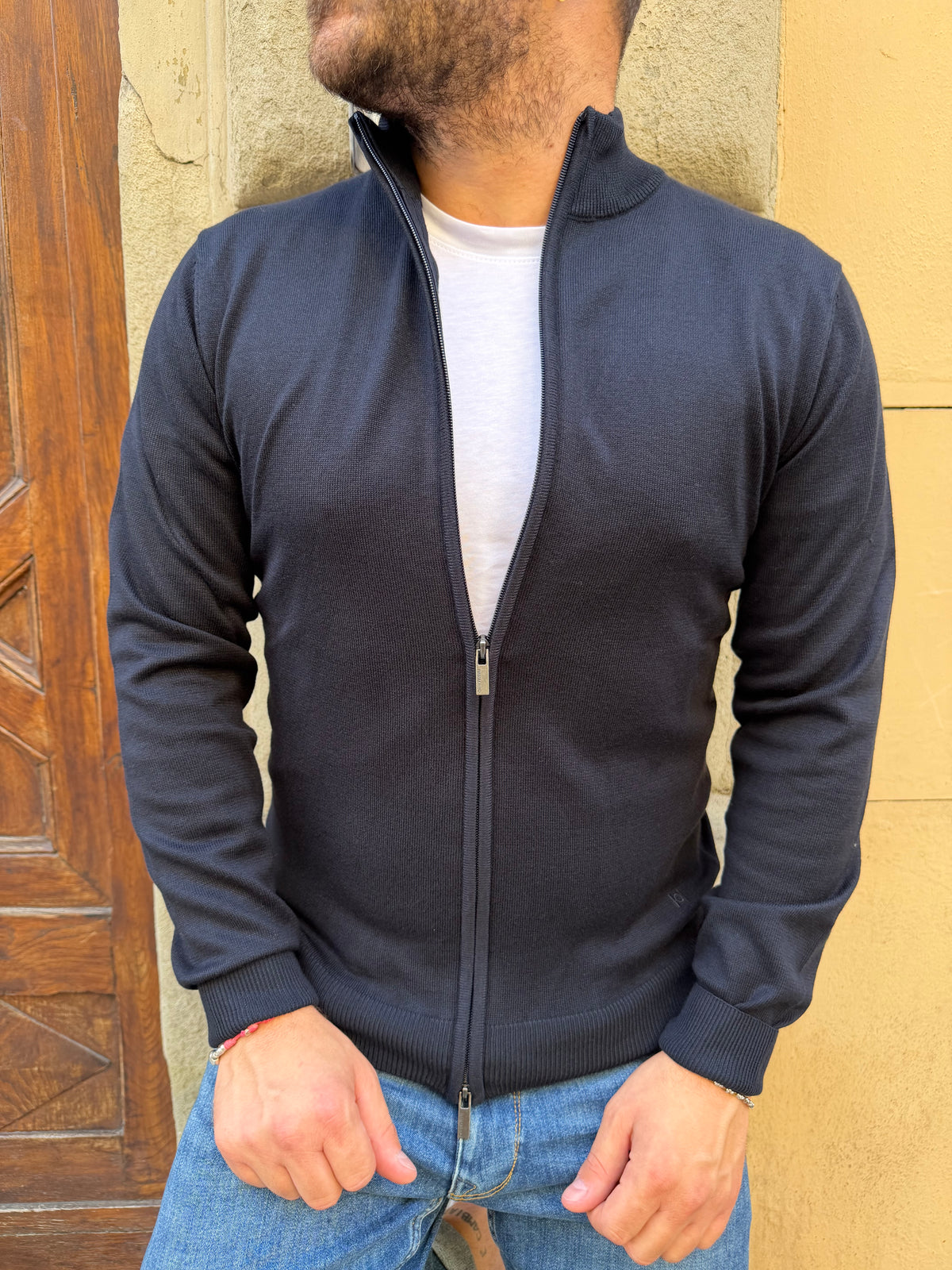 Cardigan John di Hamaki-Ho con zip