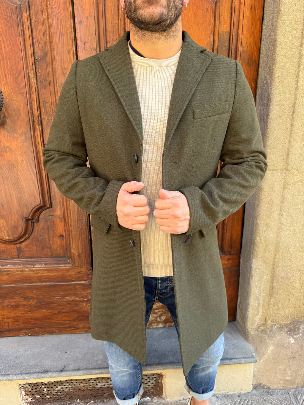 Cappotto Dandy di Hamaki-Ho verde