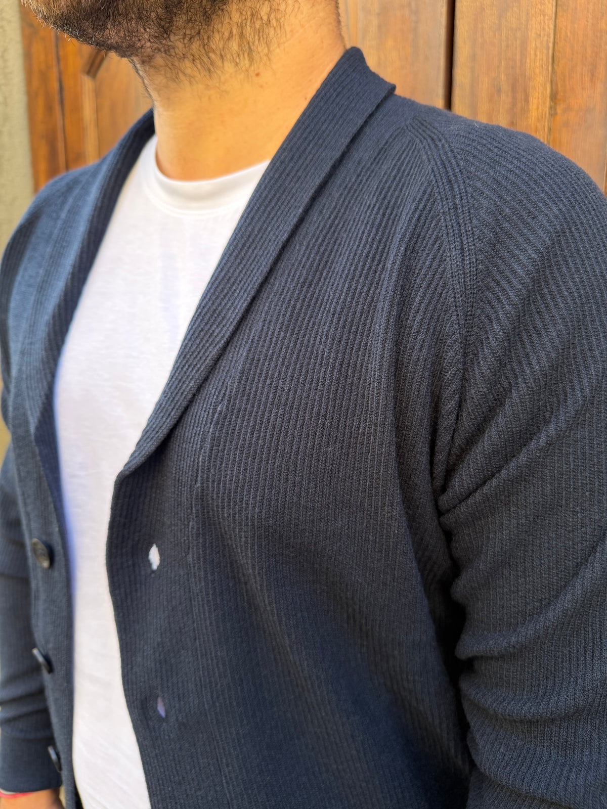 Cardigan Milano di Hamaki-Ho blu