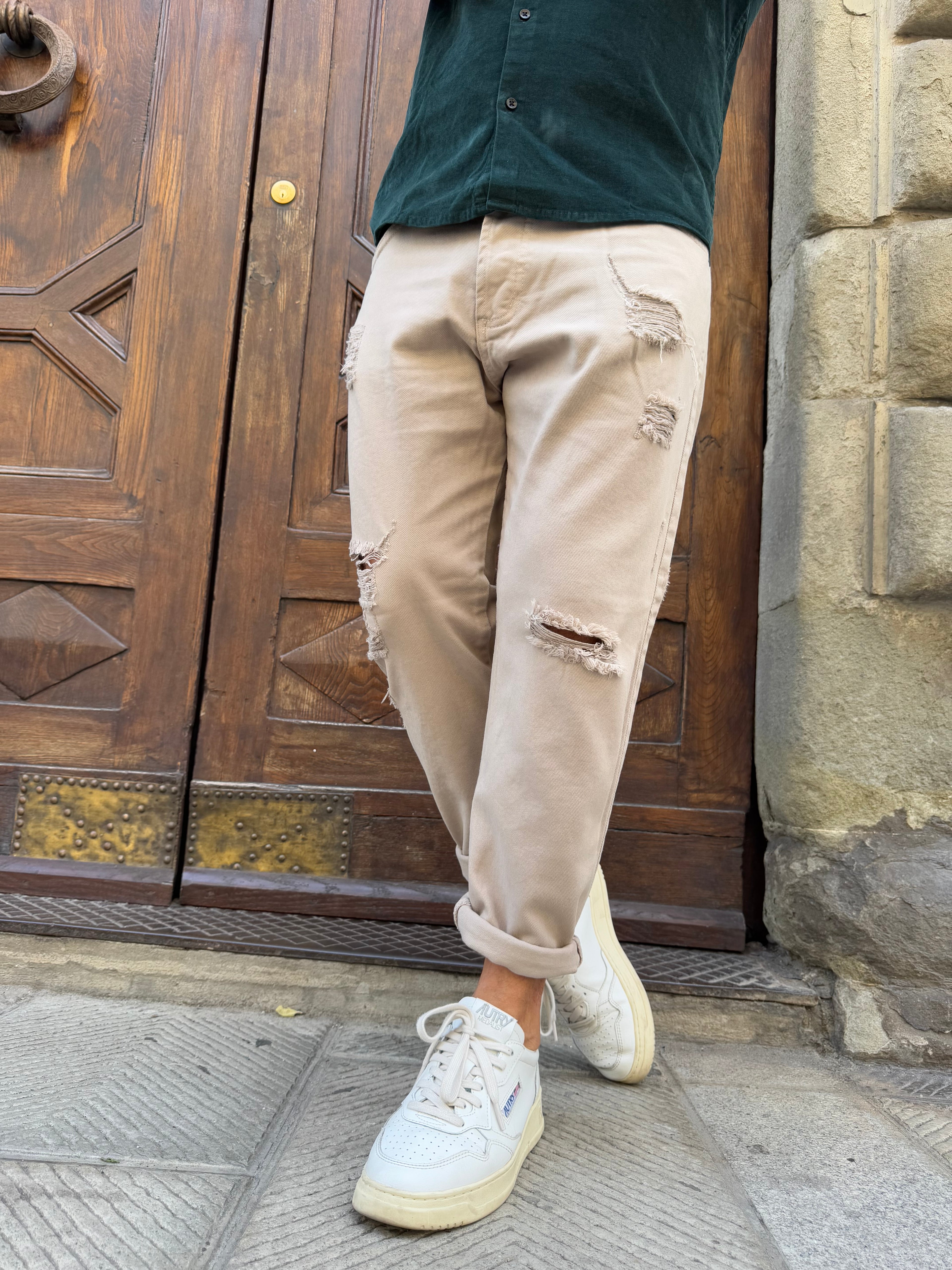 Pantalone Bulldenim di Myden sabbia