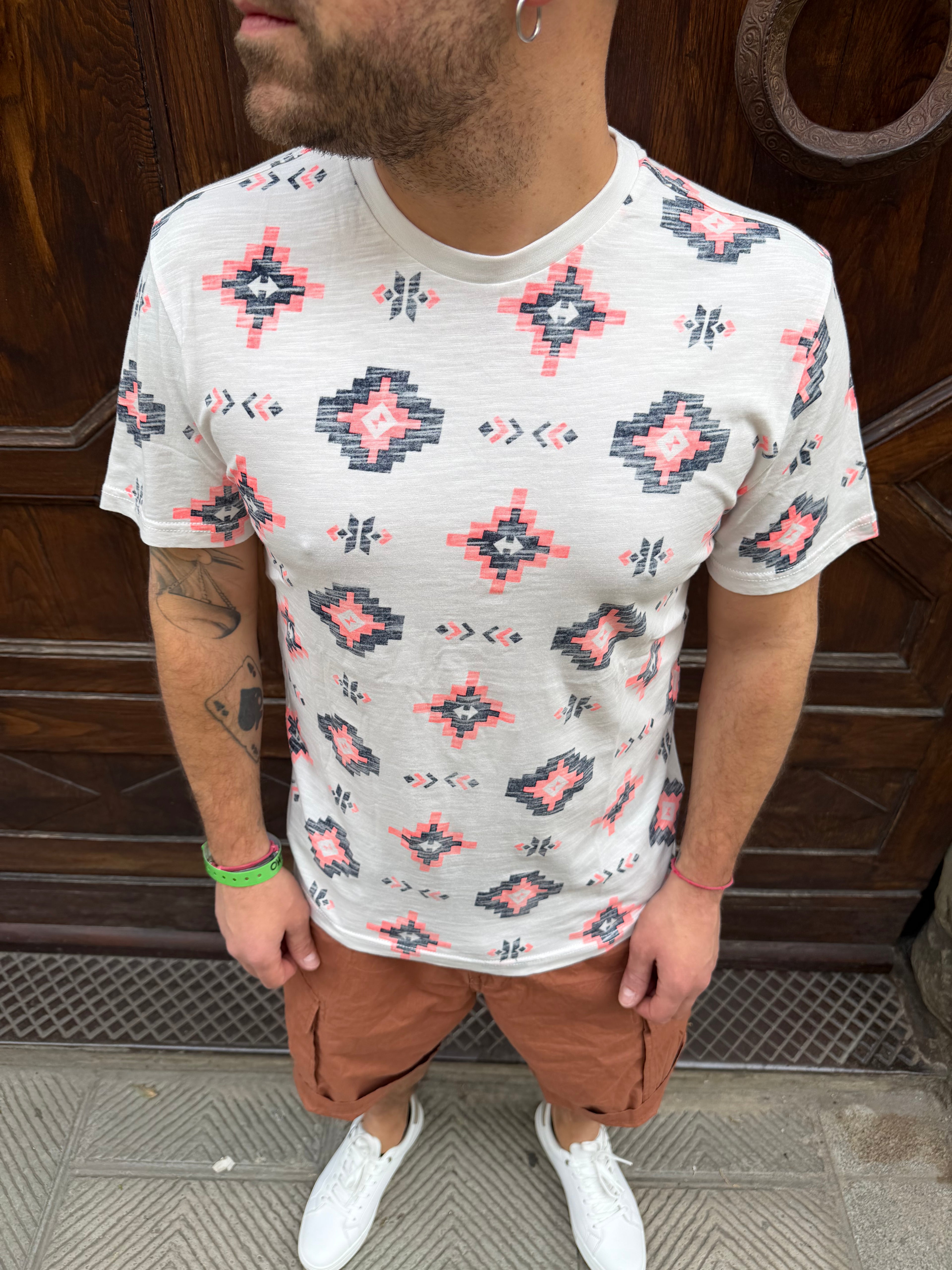 T-shirt Etnic di Petrol