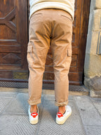 Pantalone cargo di Tréz beige