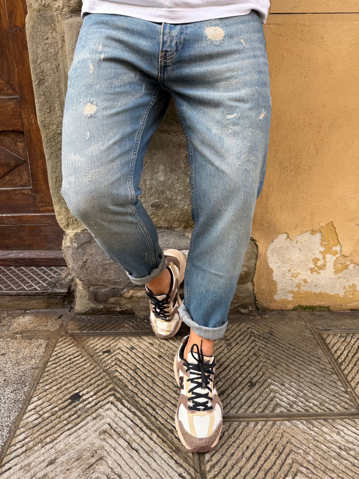 Jeans Yellowstone Cropped di Pont lavaggio sabbia