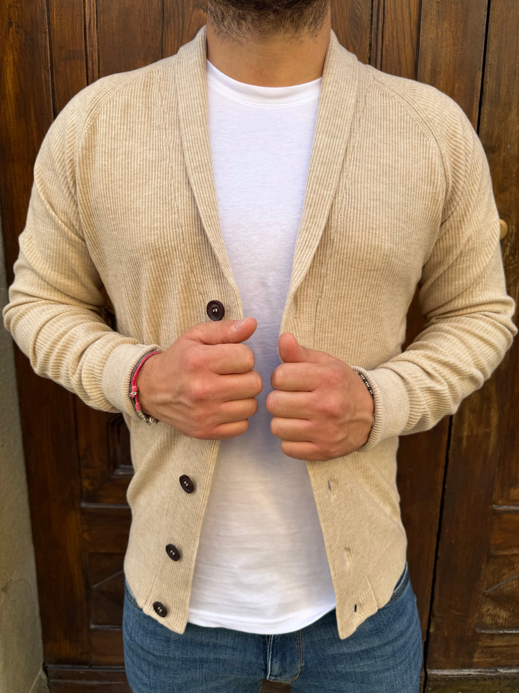 Cardigan Milano di Hamaki-Ho beige