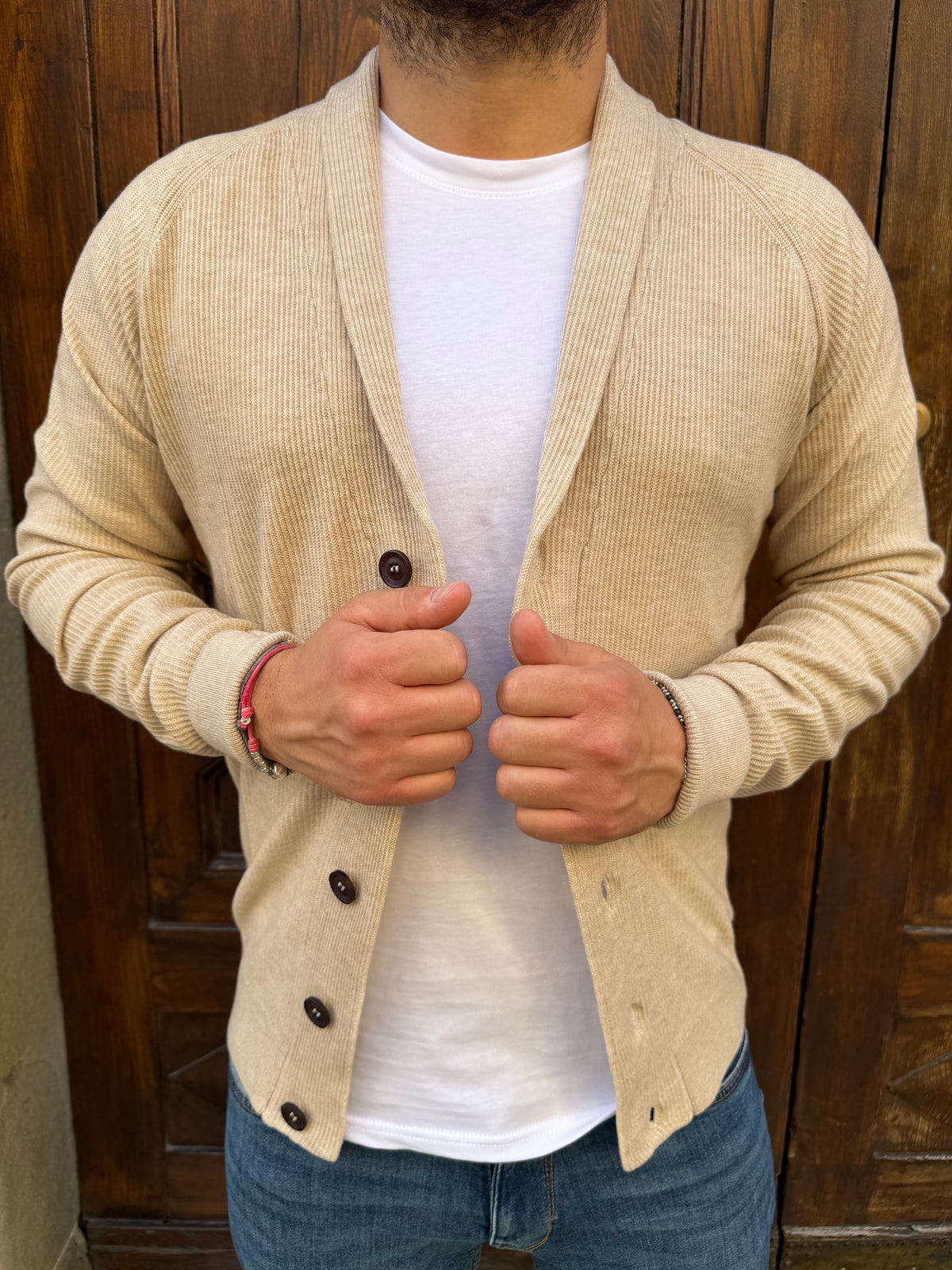 Cardigan Milano di Hamaki-Ho beige