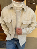 Giacchetto in panno di Telamira gesso