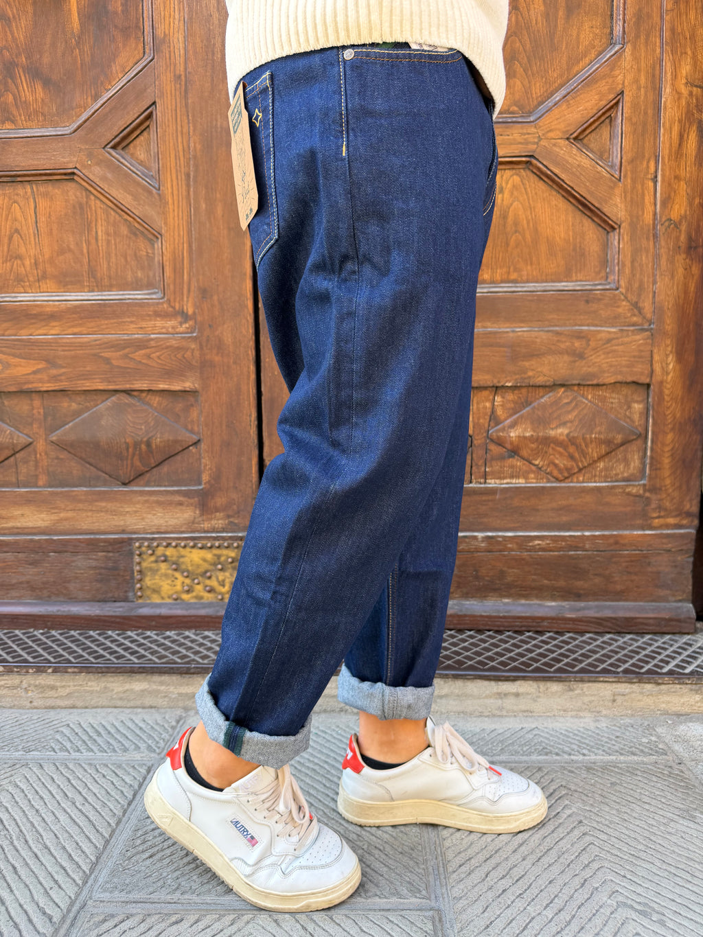 Jeans Yellowstone Cropped di Pont 03 scuro