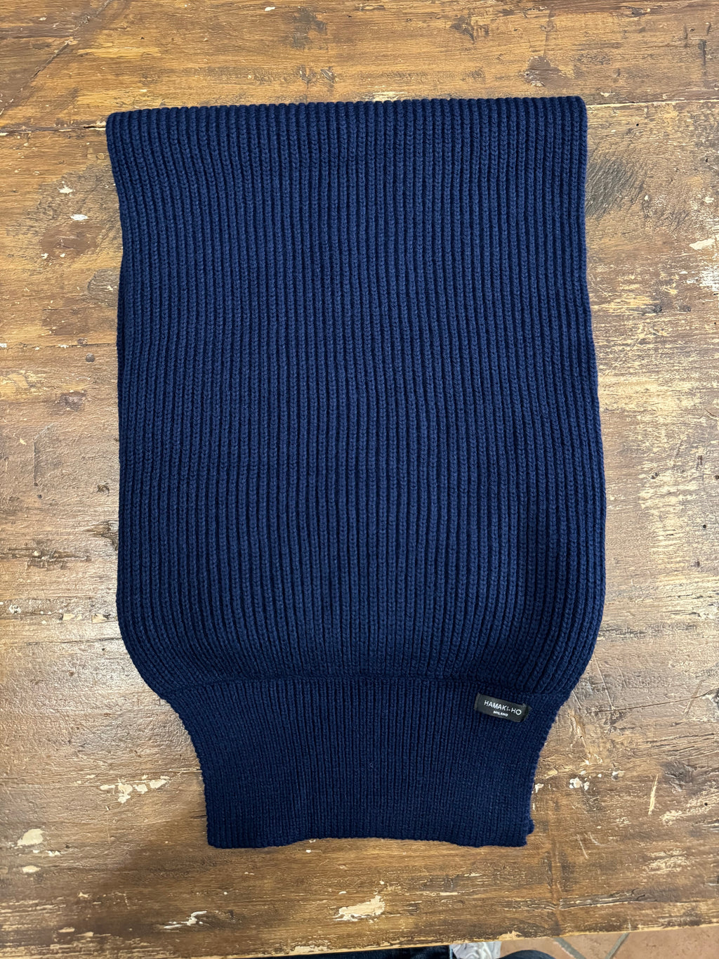 Sciarpa coordinato Prestige di HAMAKI-HO blu