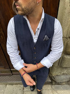 Gilet coordinato London di 3.9 blu jeans