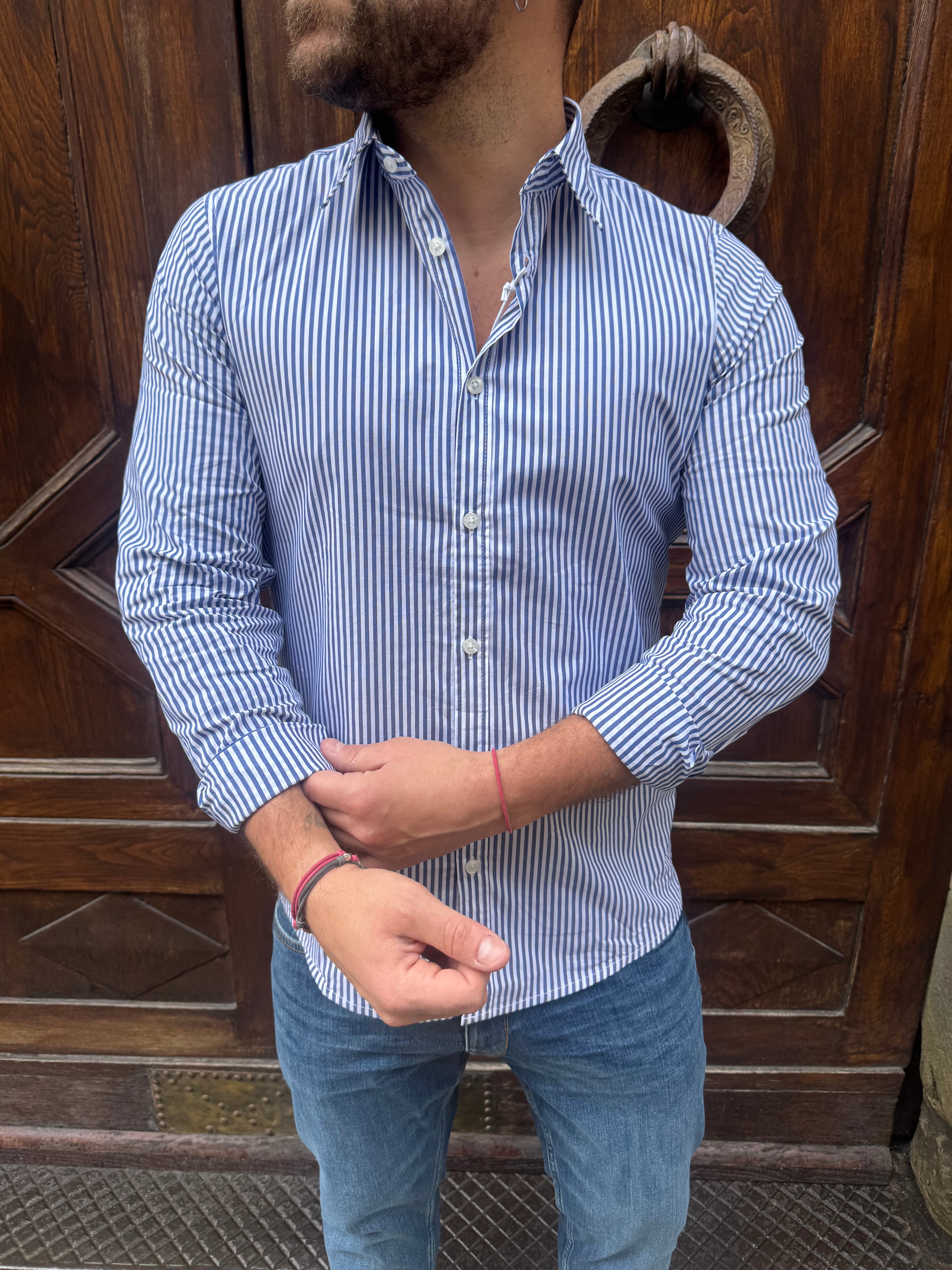 Camicia Portofino di Hamaki-Ho blu