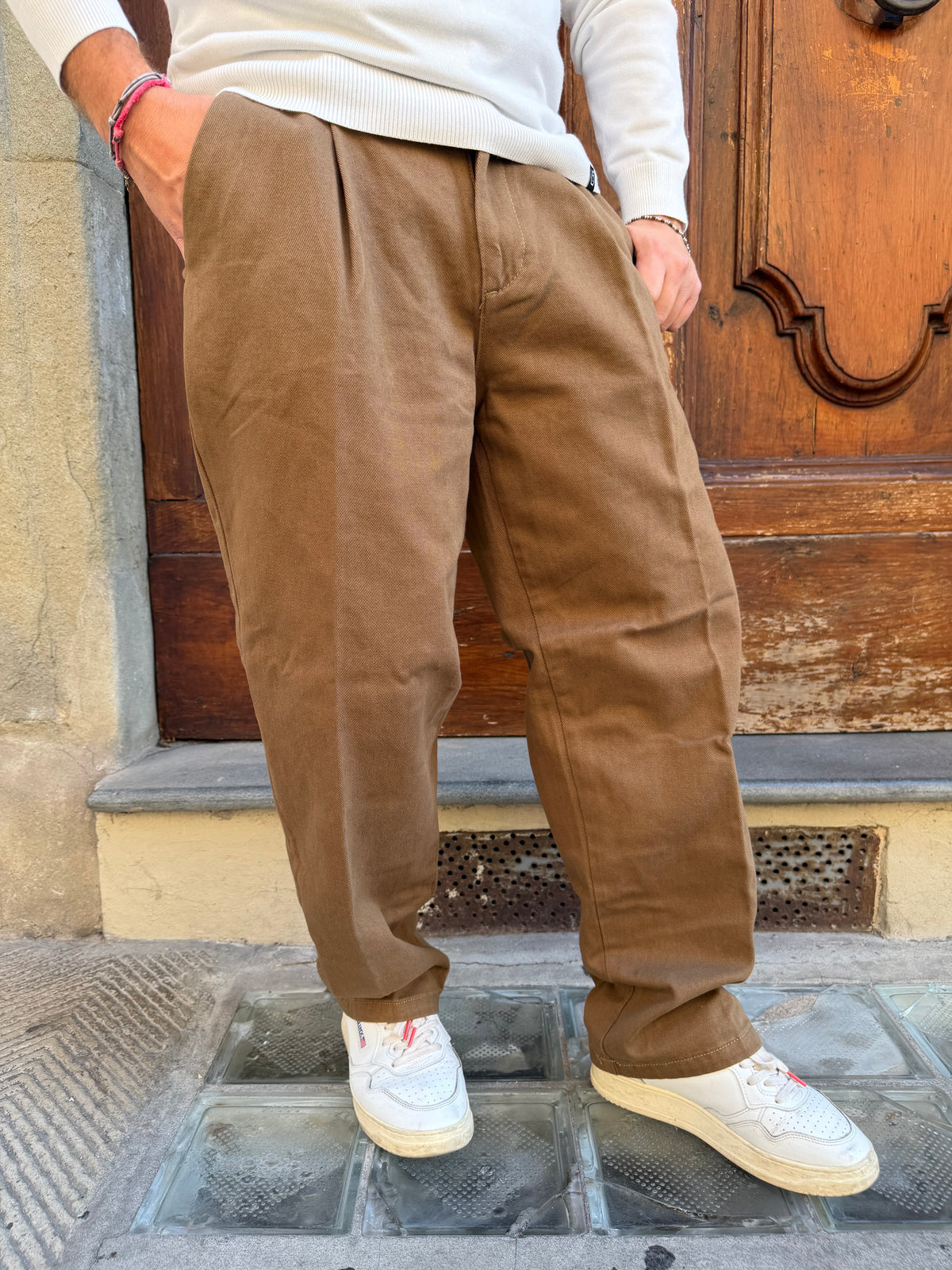 Pantalone Chinos Delamere di Pont tabacco