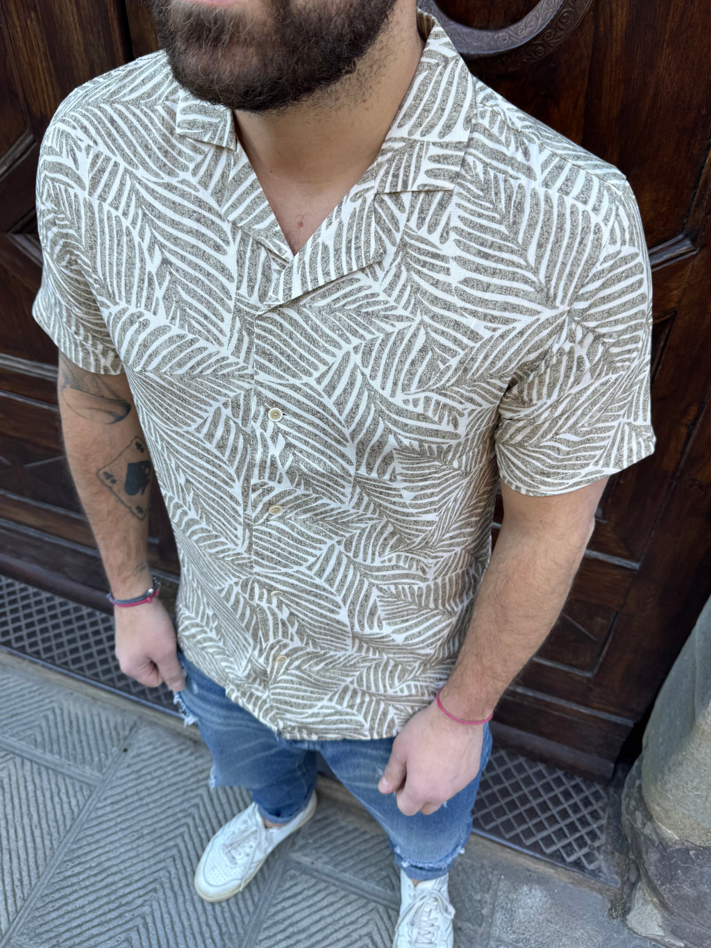 Camicia Flora di Tiffosi moro