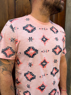 T-Shirt Etnik di Petrol rosa
