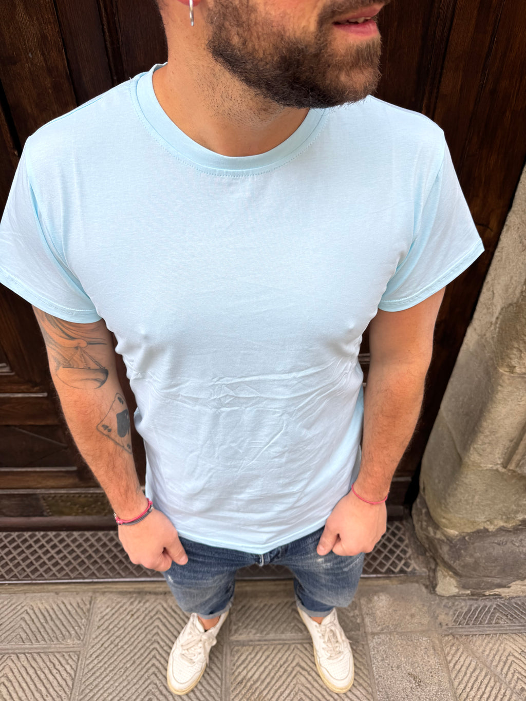 T-shirt Colour di Telamira turchese