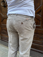Pantalaccio Milano di Yes Zee rigato