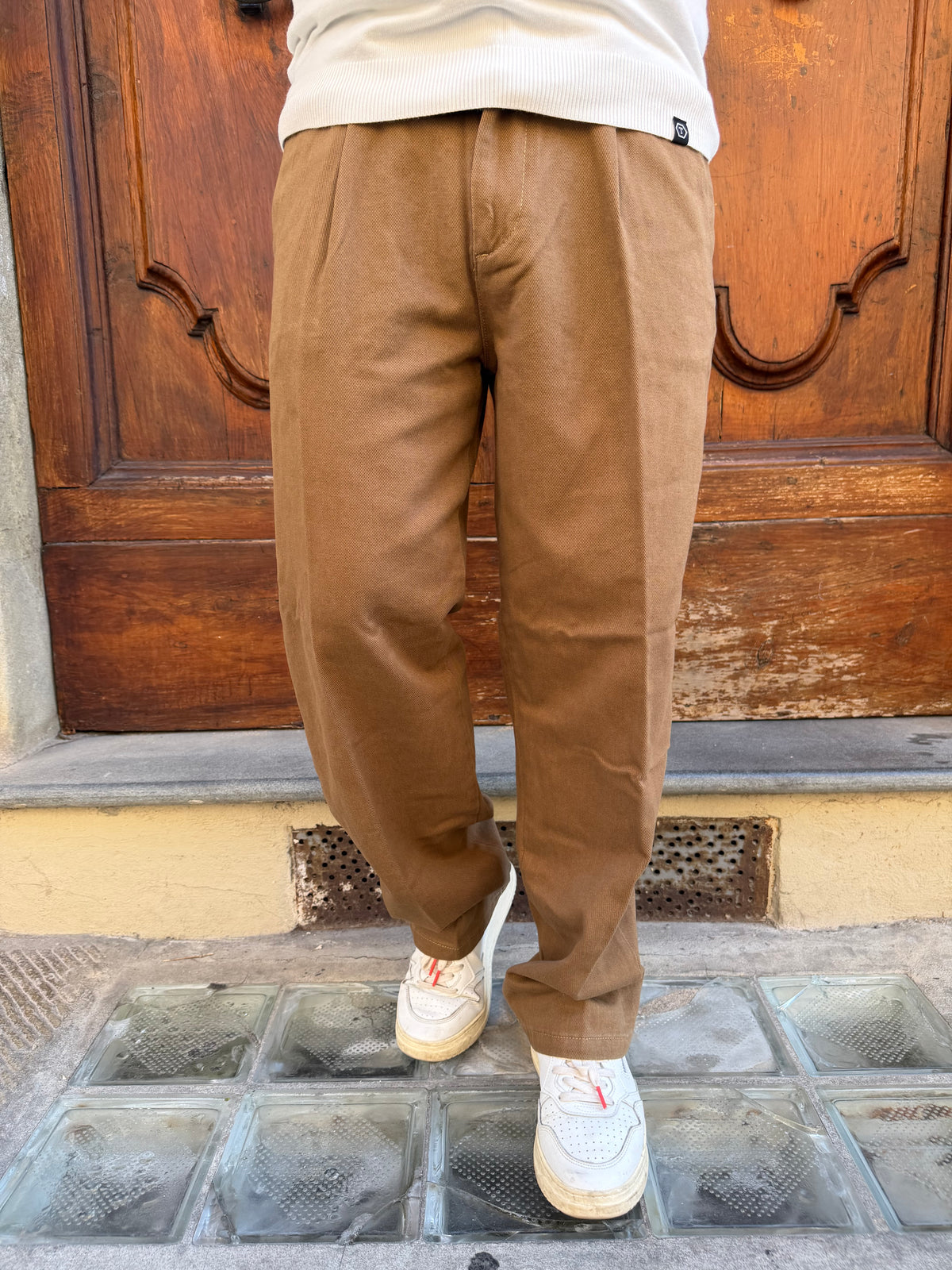 Pantalone Chinos Delamere di Pont tabacco