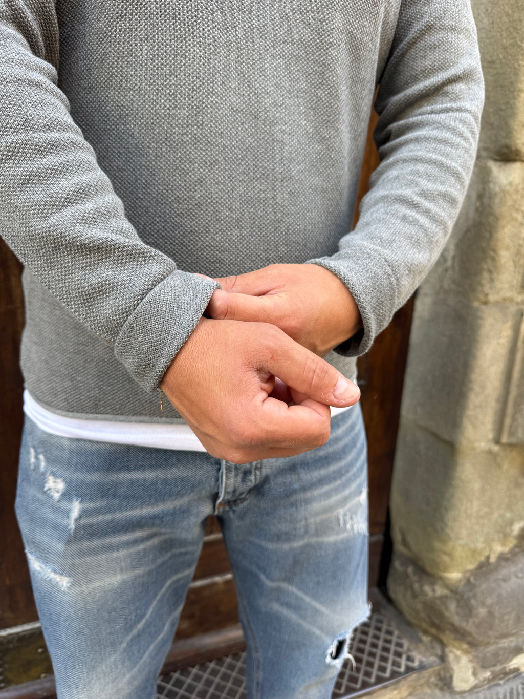 Maglioncino Alabastro di Tiffosi grigio