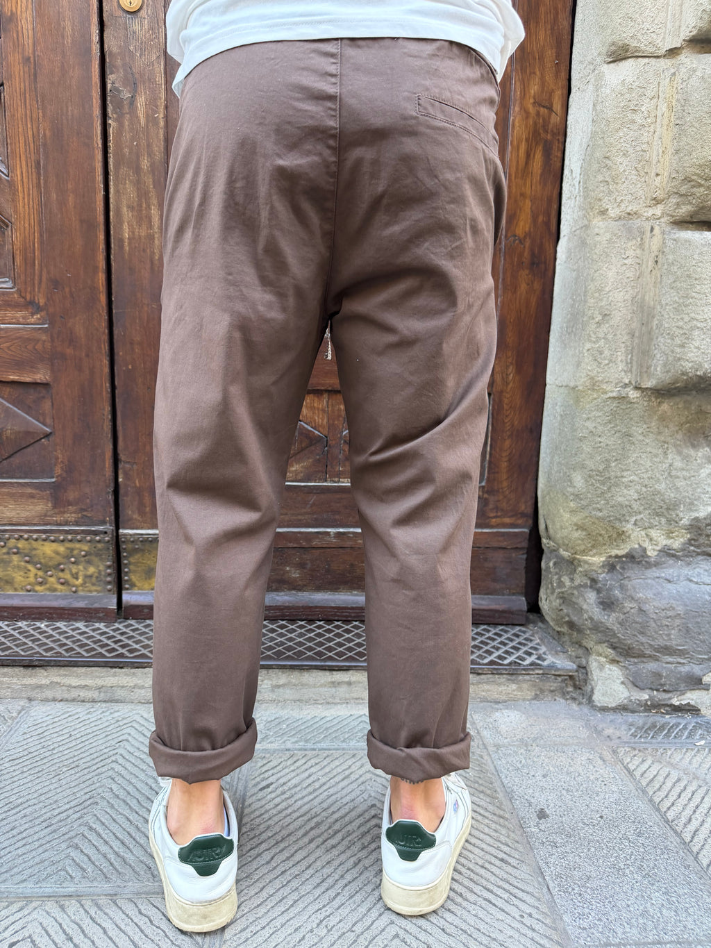 Pantalaccio Texas 2.0 in cotone di 3.9 tabacco