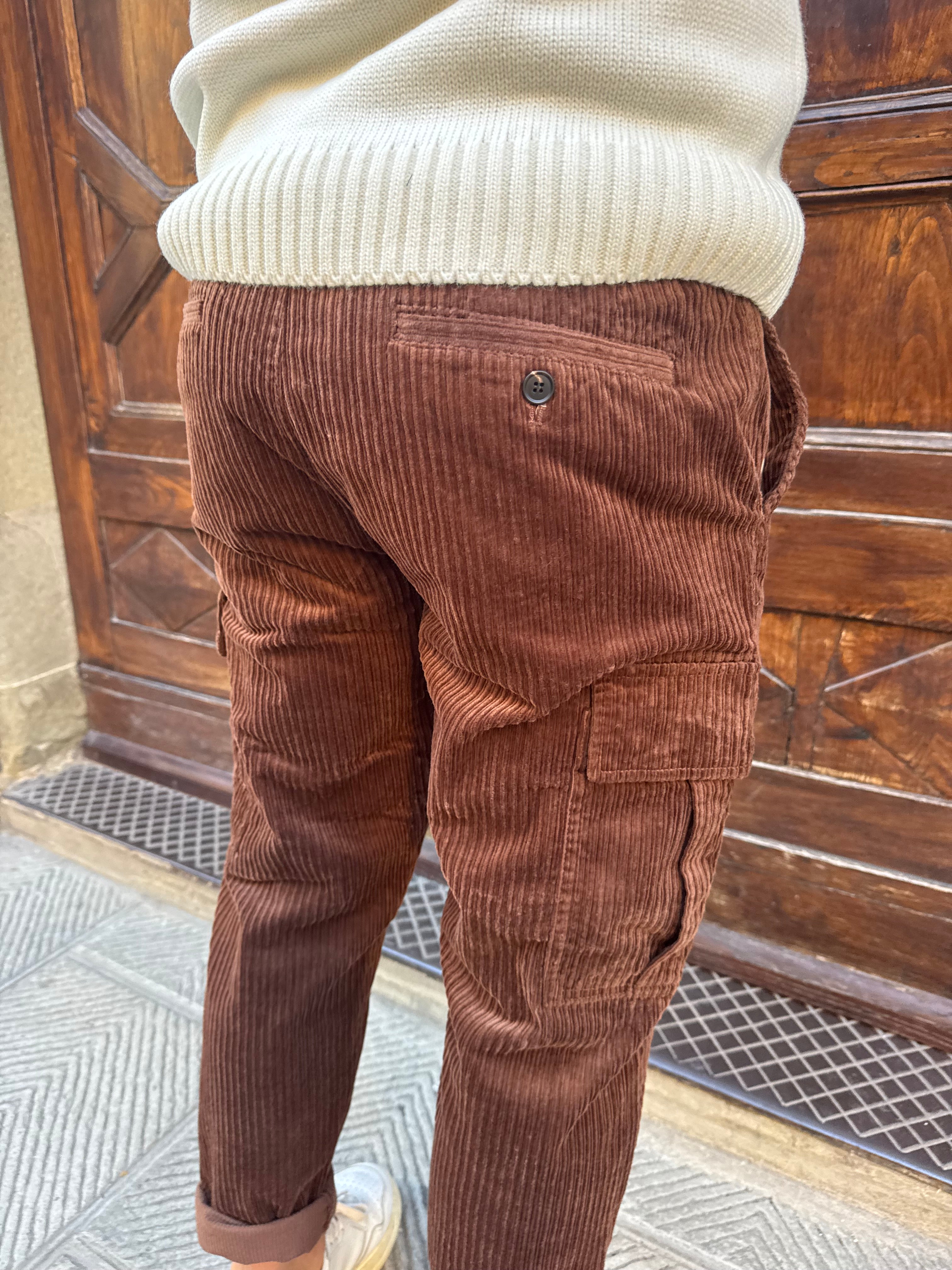 Pantalone cargo Rocciatore di Telamira cioccolato