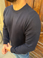 Maglioncino Fisher di Hamaki-Ho blu navy