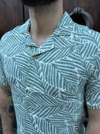Camicia Flora di Tiffosi verde