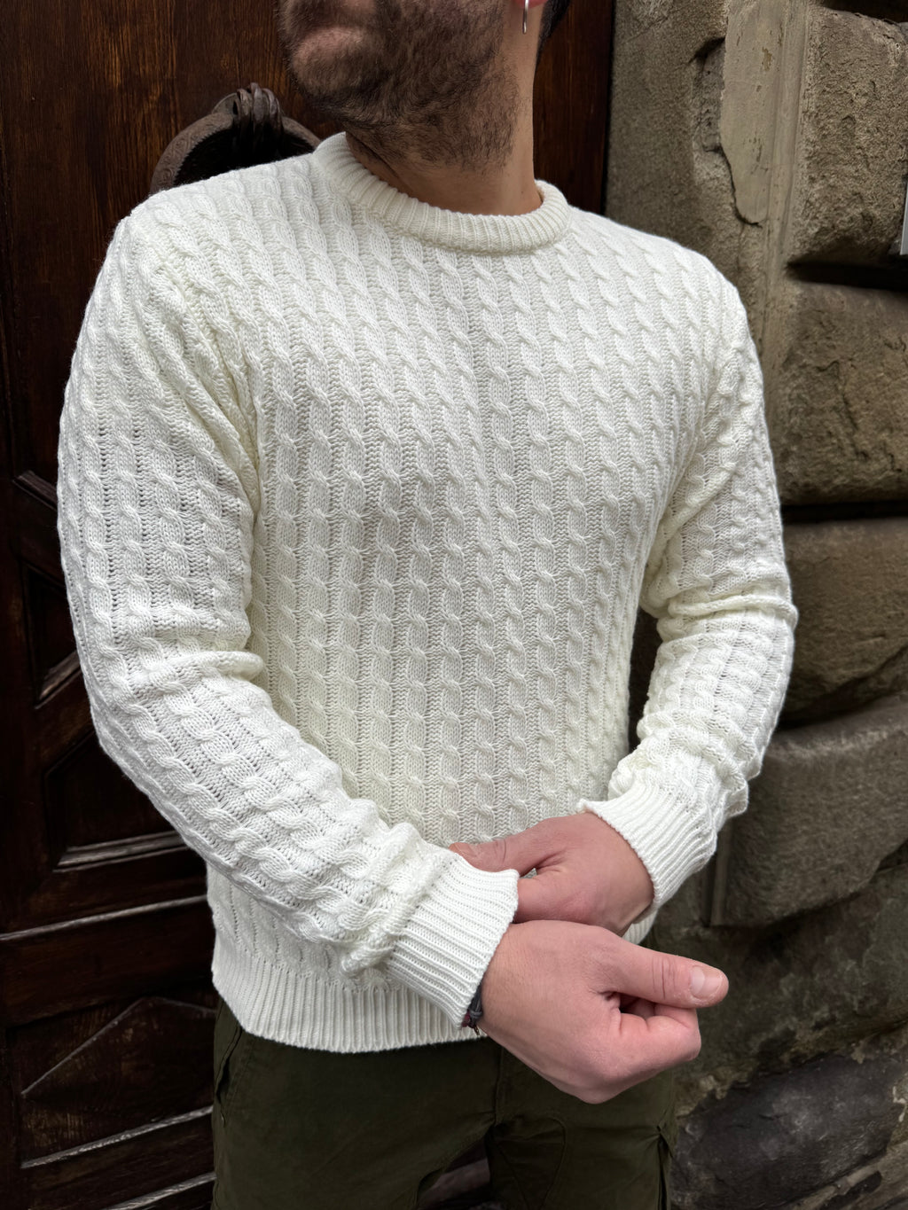 Maglioncino treccia di Telamira