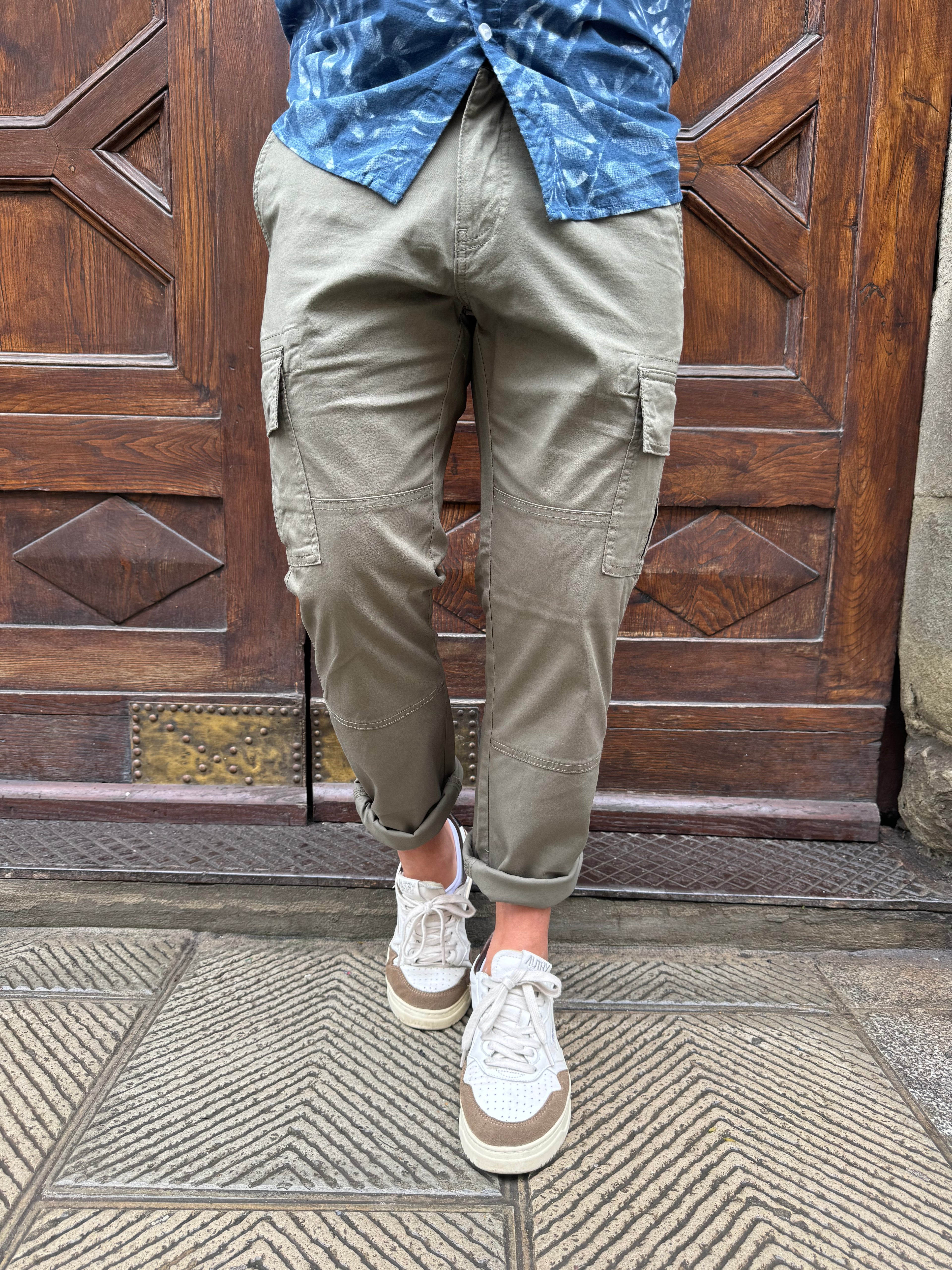 Pantalone Cargo di Trèz verde