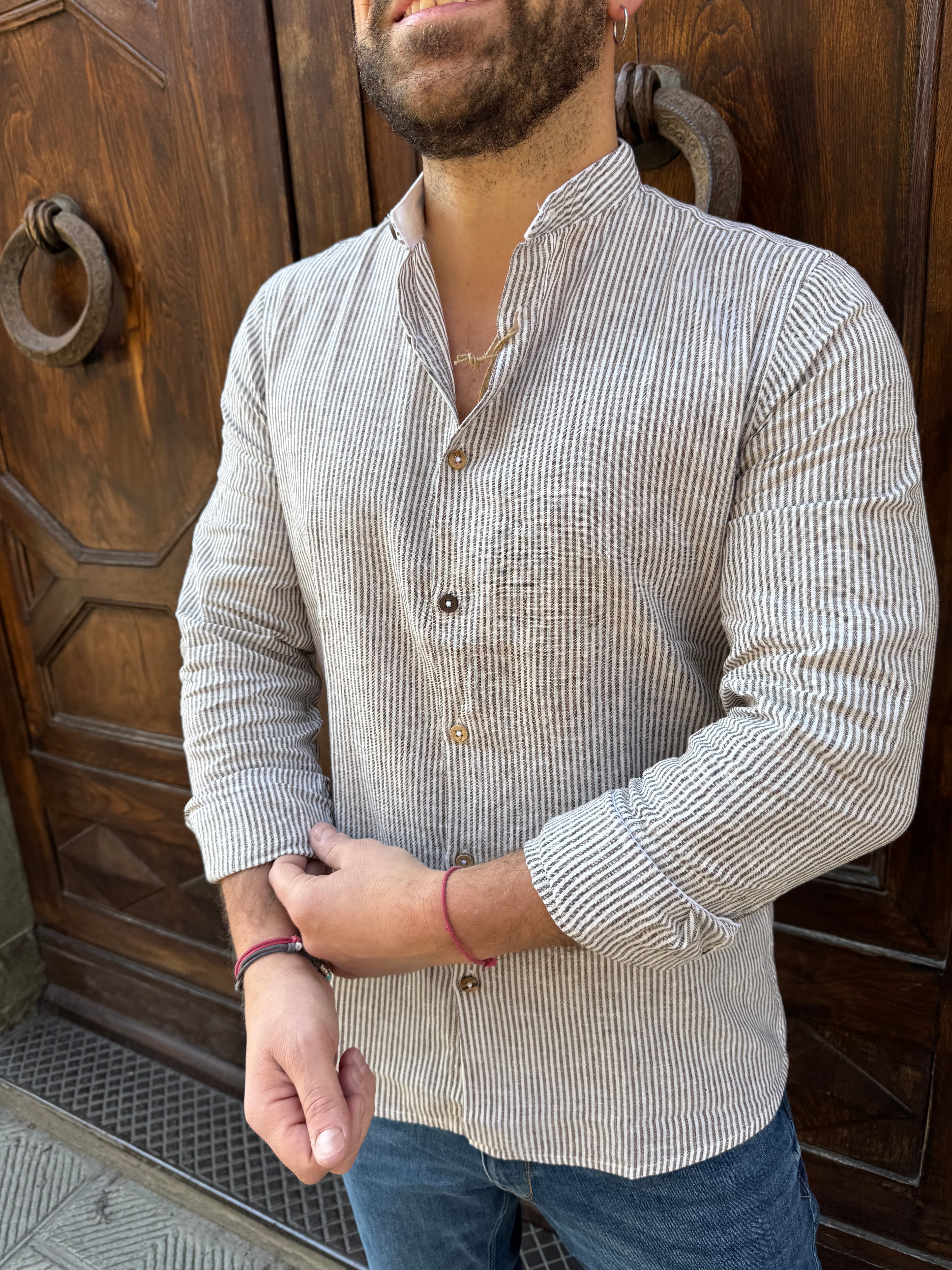 Camicia Versilia di Hamaki-HO moro