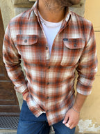 Camicia Quadro 01 di Petrol Ind. coccio