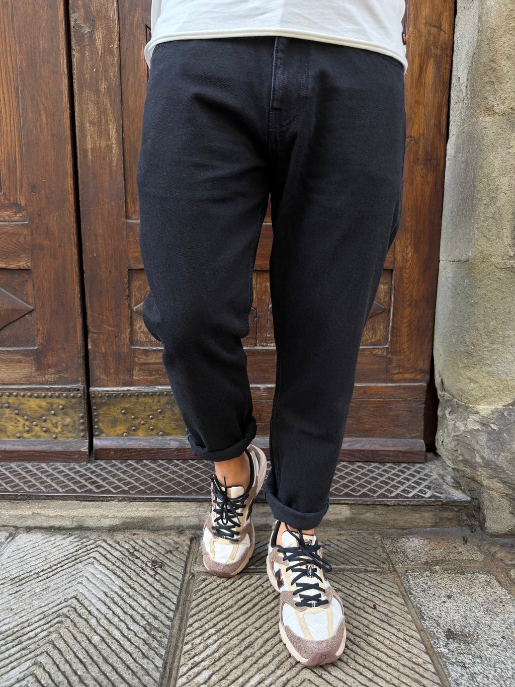 Jeans Yellowstone Cropped di Pont nero