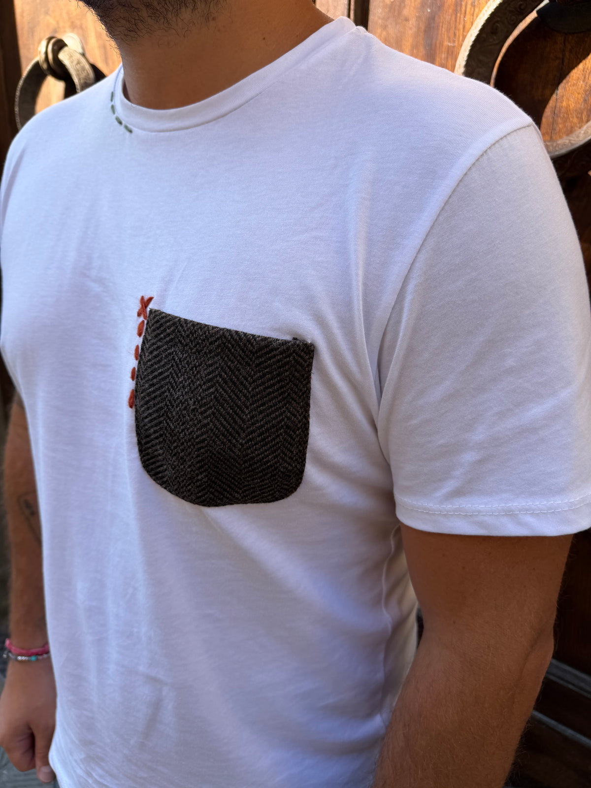 T-shirt Diego di 3.9 bianca