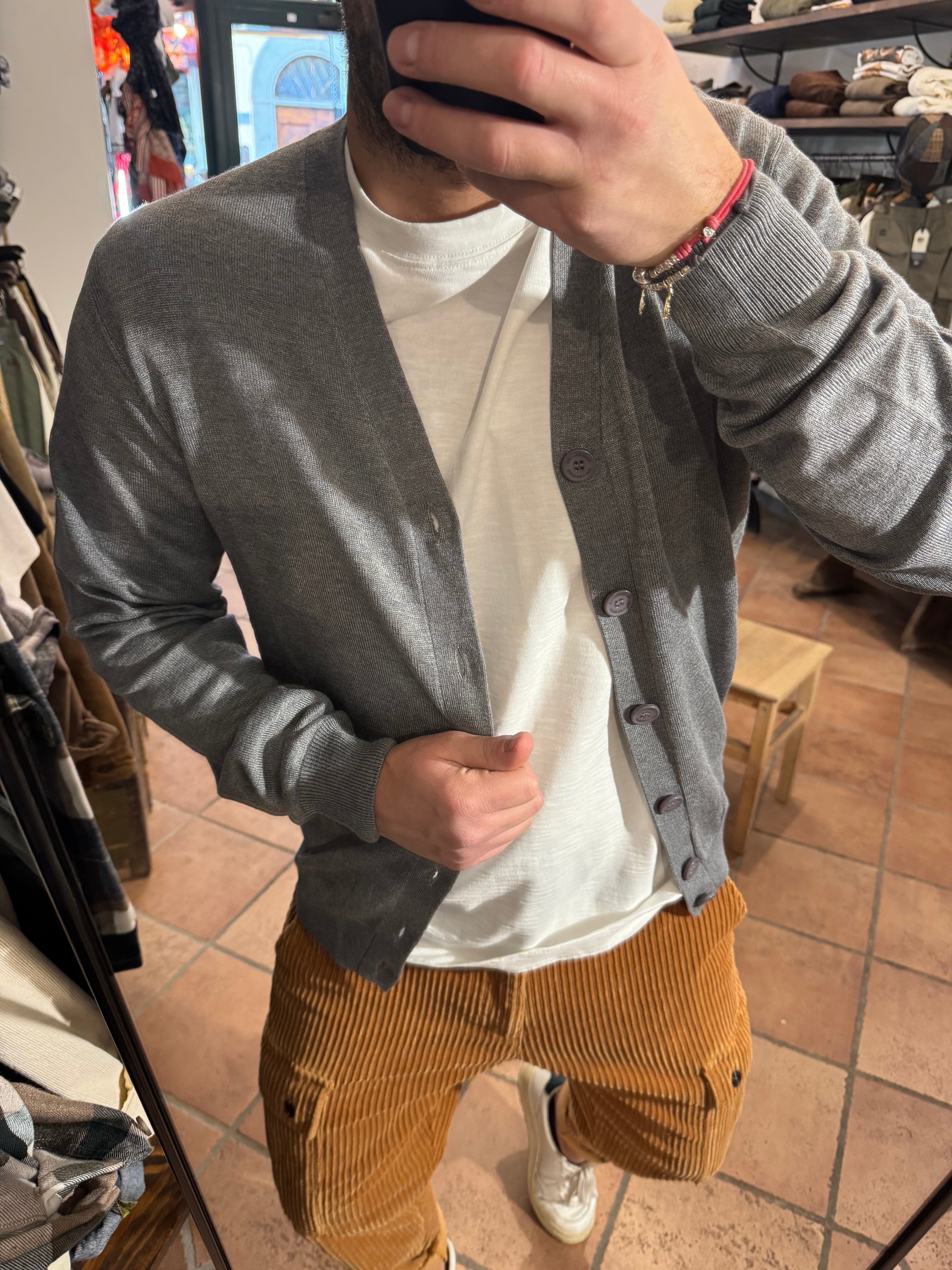 Cardigan Roger Grigio