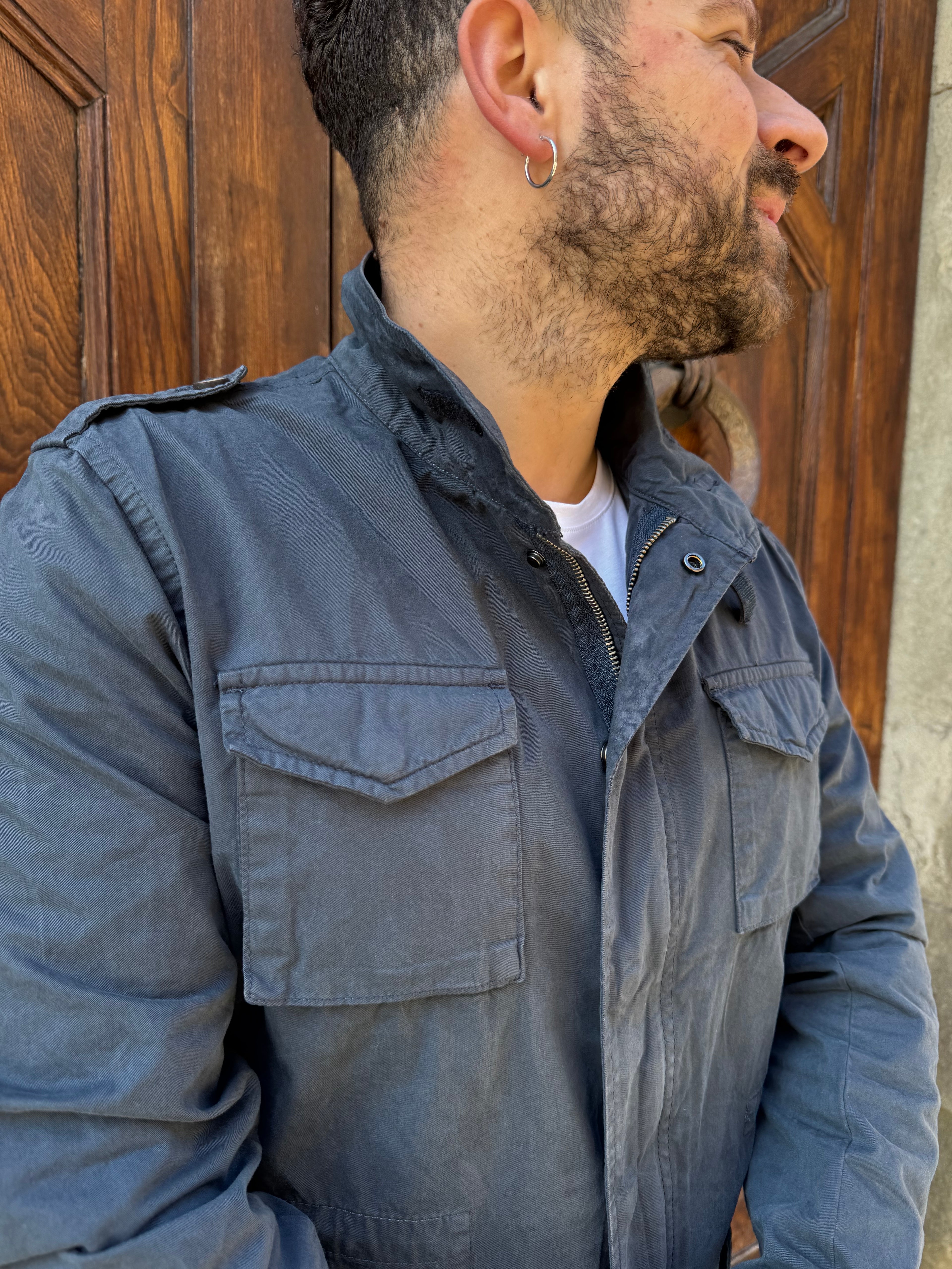 Giacchetto Sahara di Tréz blu navy