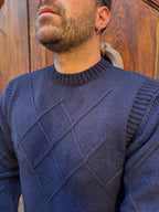 Maglioncino Rombo di Telamira blu