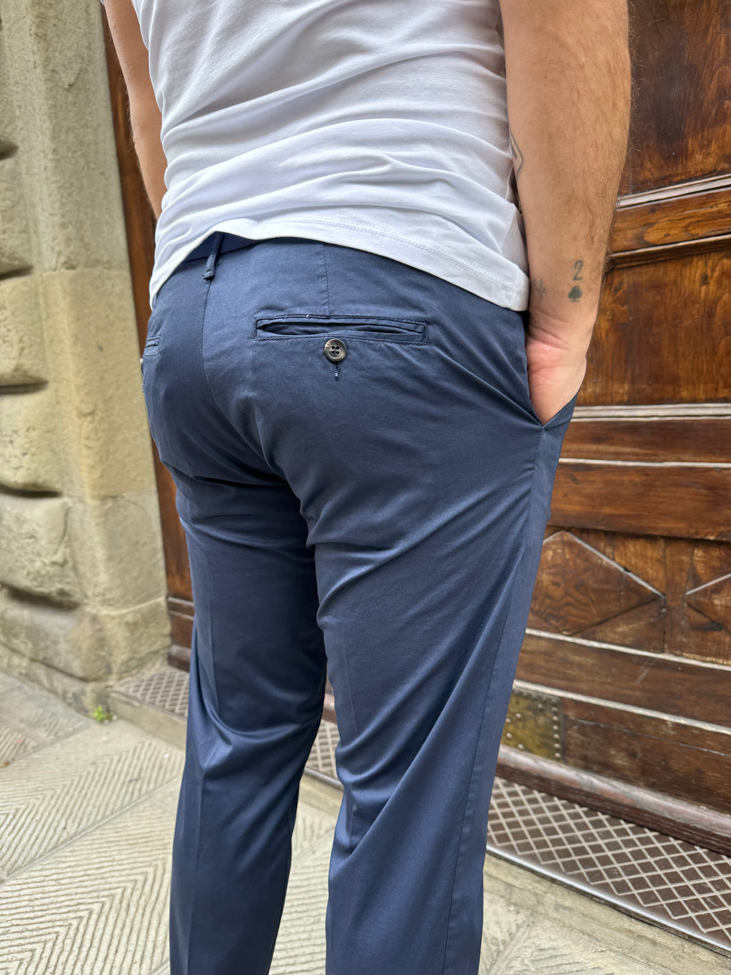 Pantalone Chinos di Telamira blu