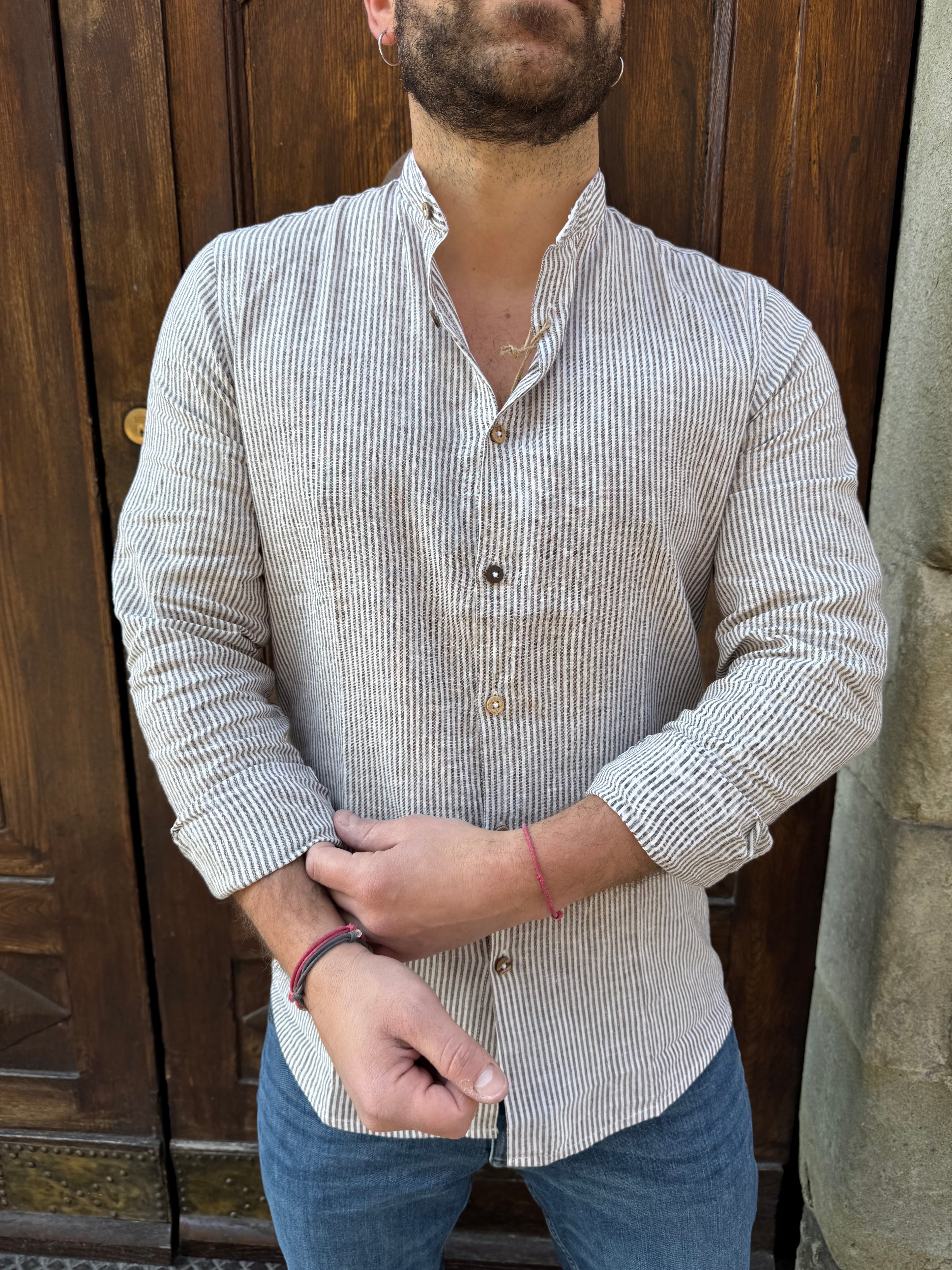Camicia Versilia di Hamaki-HO moro