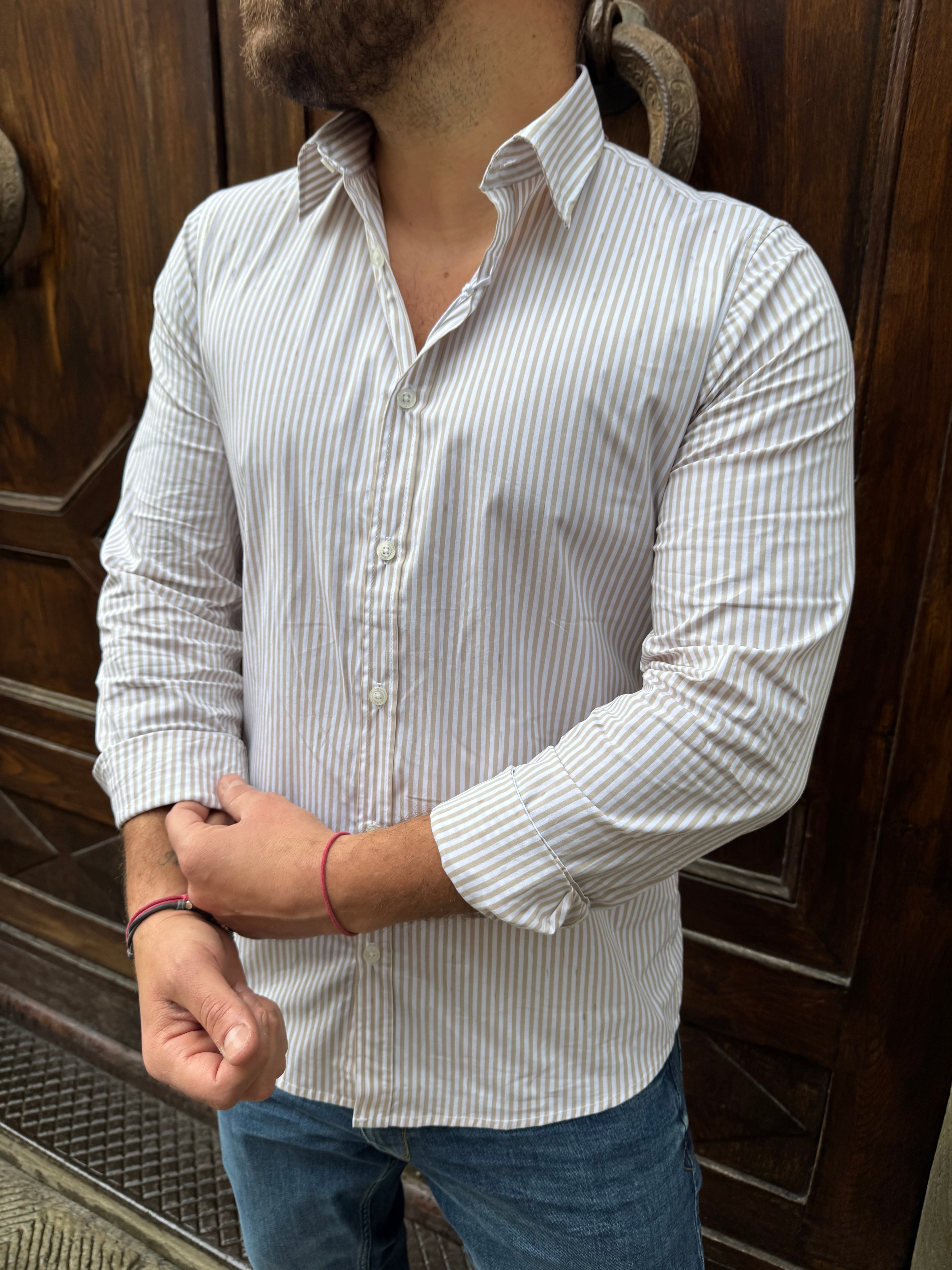 Camicia Portofino di Hamaki-Ho beige