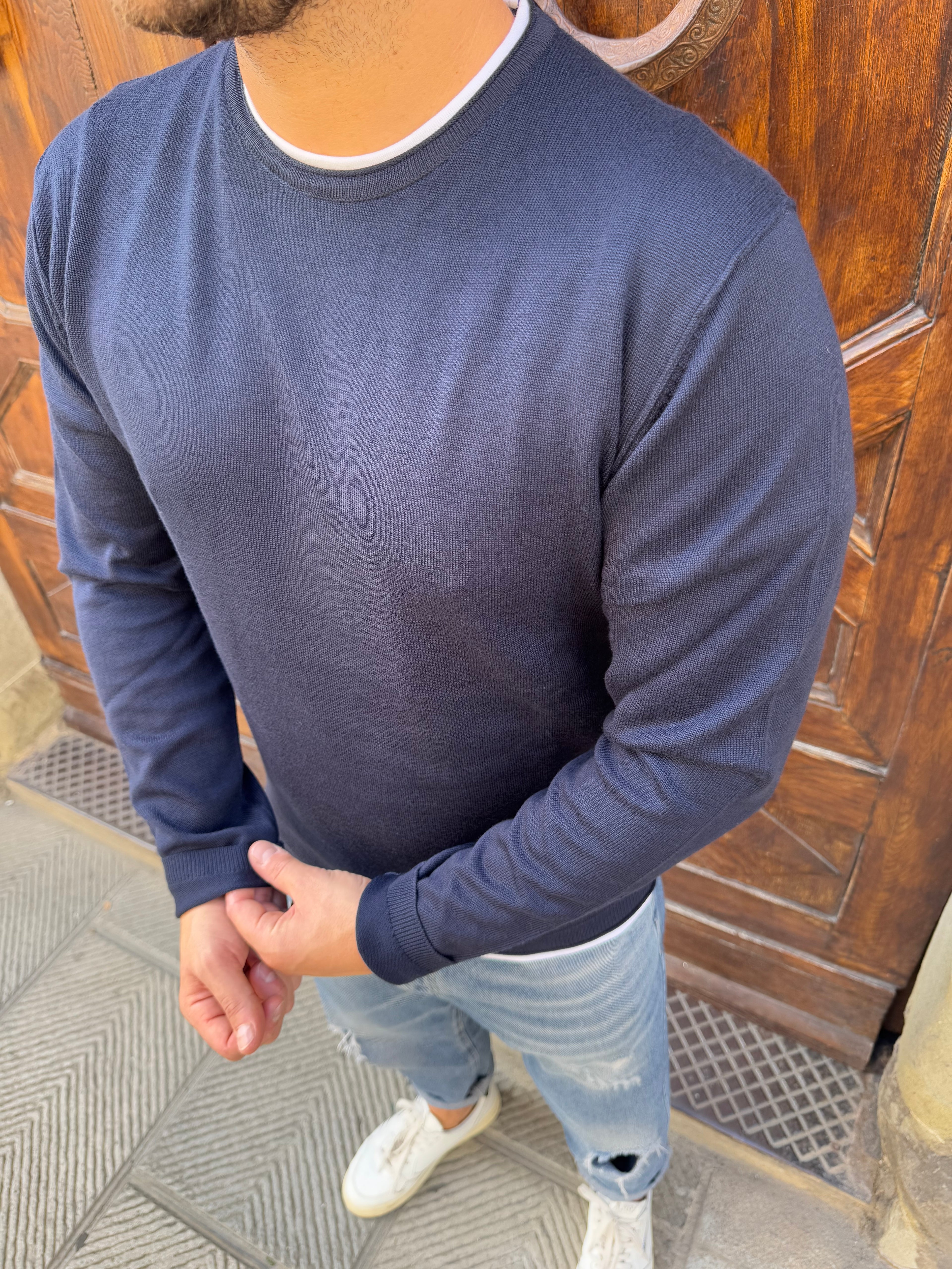 Maglioncino Sasha di Hamaki-Ho blu