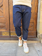 Jeans Yellowstone Cropped di Pont con ricamo Samurai