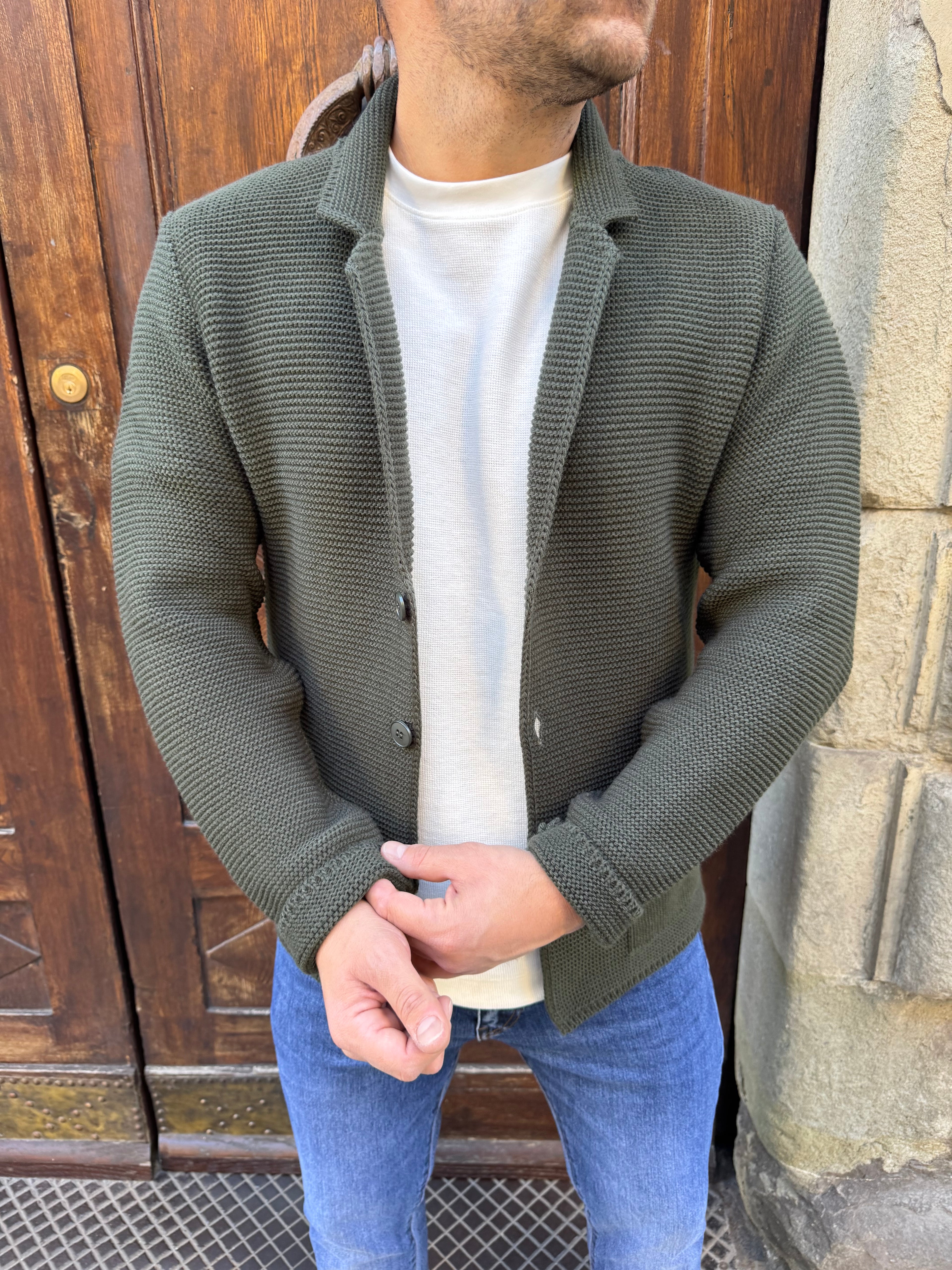 Cardigan Lucio di 3.9 verde