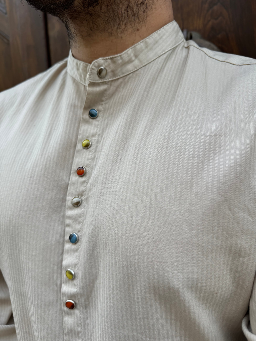 Camicia Sally beige di 3.9