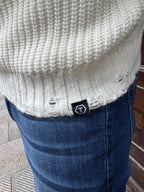 Maglioncino Dolcevita con rotture