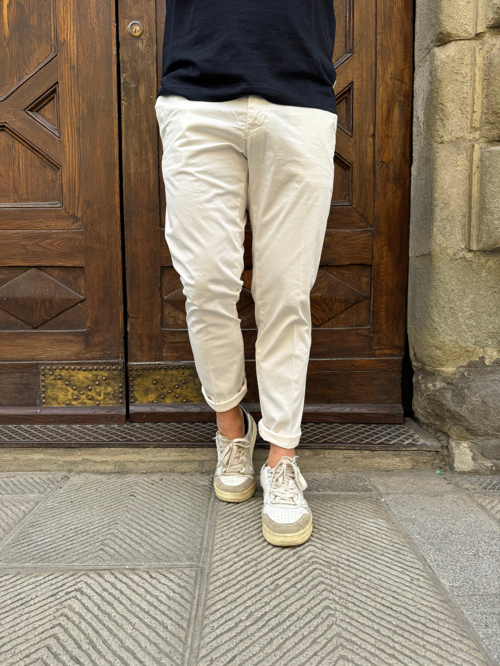 Pantalone Chinos di Telamira panna