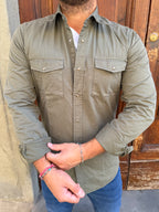 Camicia Texas di Tréz verde