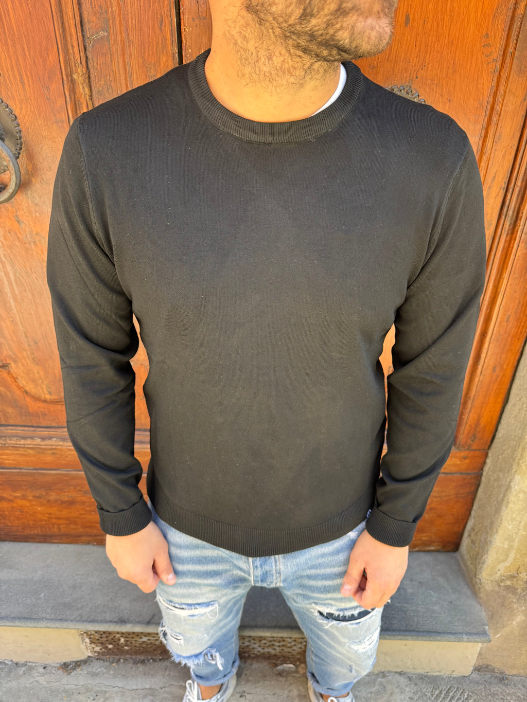 Maglioncino basico di Telamira nero