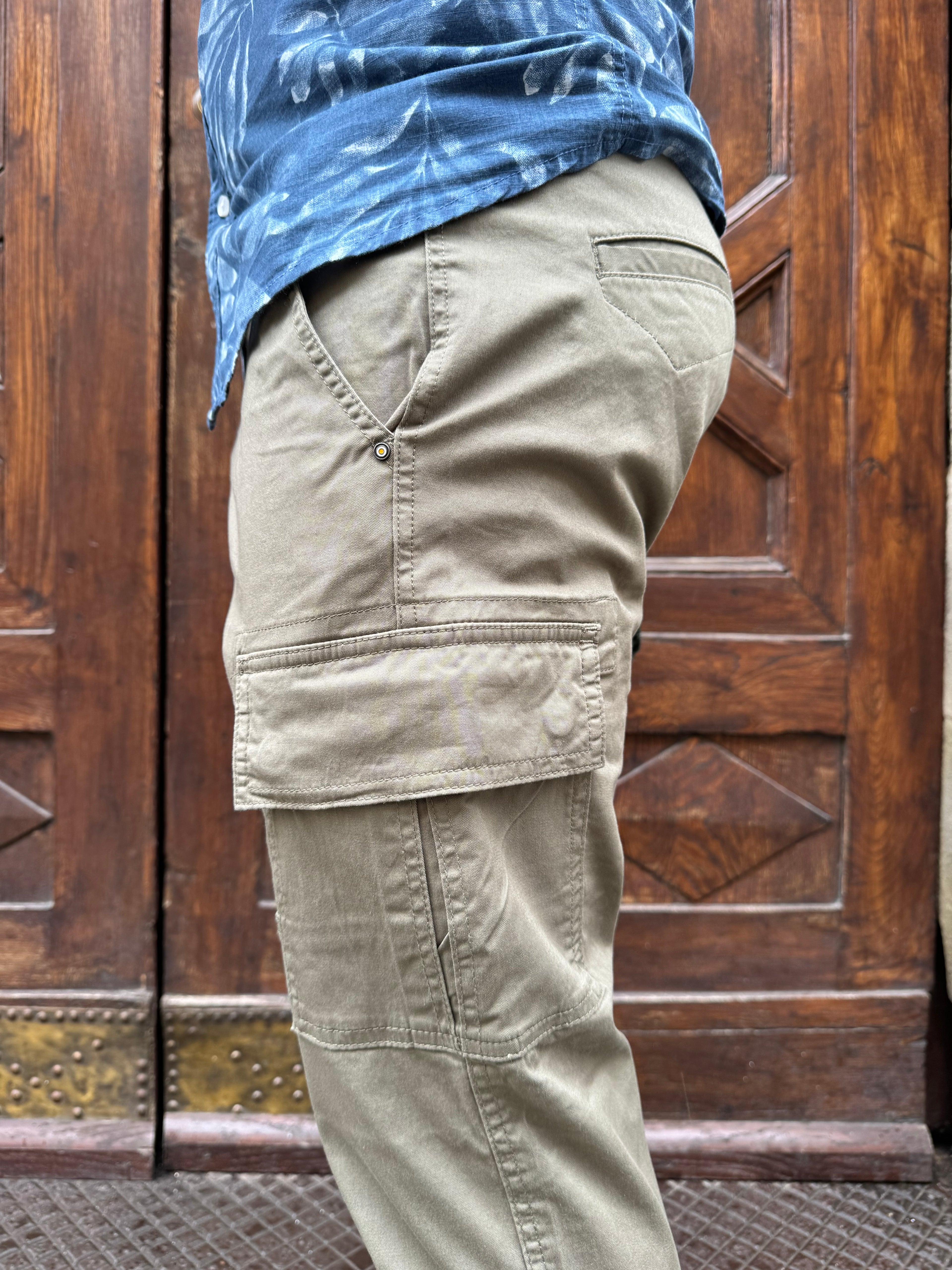Pantalone Cargo di Trèz verde