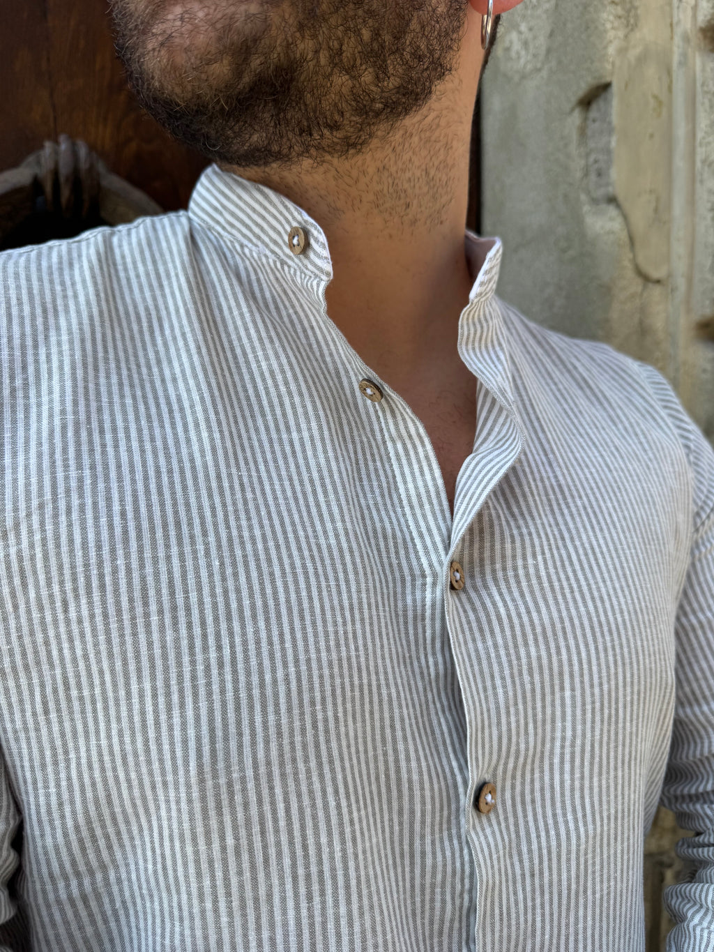 Camicia Versilia di Hamaki-Ho verde