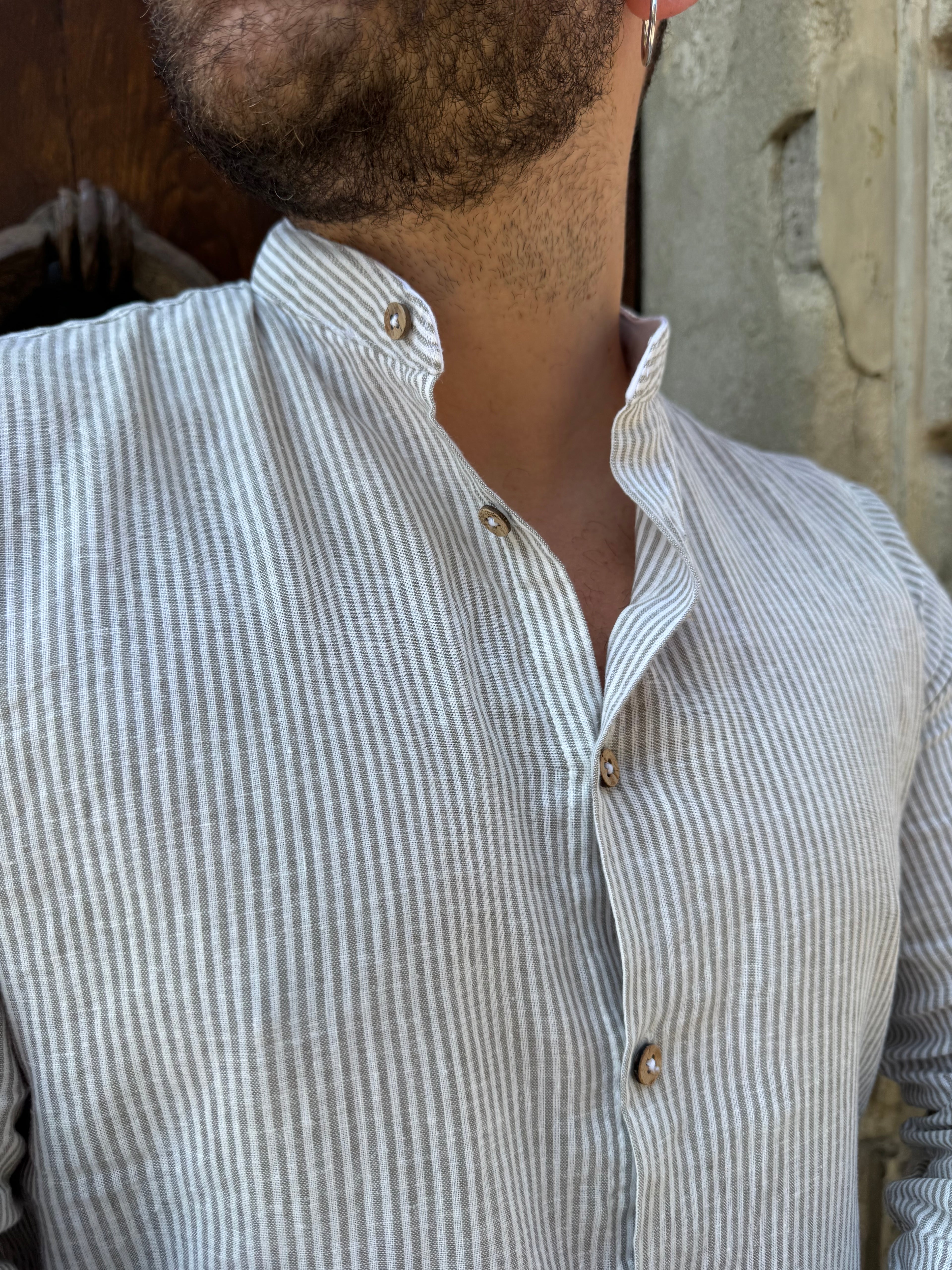 Camicia Versilia di Hamaki-Ho verde