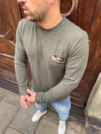 Maglioncino Diego con taschino verde